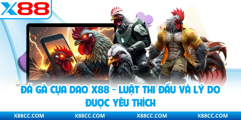 Đá Gà Cựa Dao X88 - Luật Thi Đấu Và Lý Do Được Yêu Thích 2 Đá Gà Cựa Dao X88 - Luật Thi Đấu Và Lý Do Được Yêu Thích